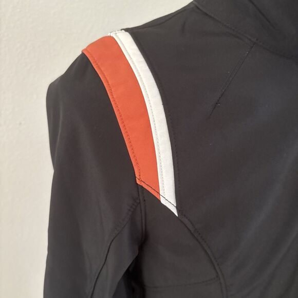 Harley Davidson Black Orange Full Zip Jacket Soft Shell Women’s Size Medium - Picture 6 of 16